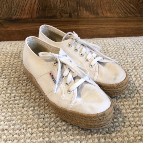 superga white espadrilles